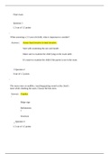 NUR 211 FINAL EXAM HEALTH ASSESSMENT WITH QUESTIONS AND CORRECT ANSWERS &lpar;GRADED A&rpar;