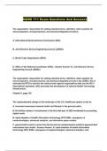 NURS 711 Exam Questions And Answers