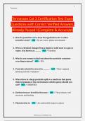 Tennessee Cat 3 Certification Test Exam Questions with Correct Verified Answers&comma; Already Passed&excl; &lpar;Complete & Accurate&rpar;
