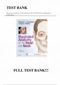 Test Bank - for Illustrated Anatomy of the Head and Neck 5th Edition by Margaret J&period; Fehrenbach&comma; All Chapters &vert; Complete Guide A&plus;