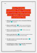 NALA Paralegal Certification Exam Questions with Correct Verified Answers Latest Update &lpar;2024&sol;2025&rpar; Guaranteed Pass