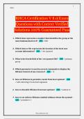 RHCA Certification V 8&period;0 Exam Questions with Correct Verified Solutions 100&percnt; Guaranteed Pass