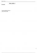 CBC LEVEL 2 &lowbar; Questions and Answers with Complete Solutions &lpar;verified Answers&rpar;&period;pdf