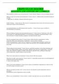 CBSPD EXAM 2024&sol;2025 QUESTIONS AND ANSWERS 100&percnt; CORRECT&period;