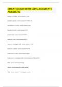 SHSAT EXAM WITH 100&percnt; ACCURATE ANSWERS