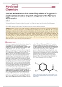 practicum ontwerp & synthese (adenosine A2b receptor)