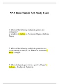 NR 442 NNA Bioterrorism Self-Study Exam