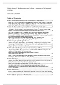Summary literature Media Theory I: Mediatisation and effects (LJX020B05)