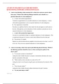 ATI RN FUNDAMENTALS 2020REVISION QUESTIONS,ANSWERS AND RATIONALES