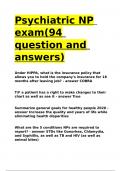 Psychiatric NP exam&lpar;94 question and answers&rpar;&period;