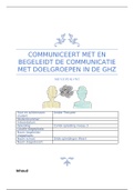 COMMUNICEERT MET EN BEGELEIDT DE COMMUNICATIE MET DOELGROEPEN IN DE GHZ.