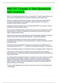 NSC101 Chapter 6 Test Questions with Answers