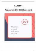 LDI2601 Assignment 2 &lpar;COMPLETE ANSWERS&rpar; Semester 2 2024