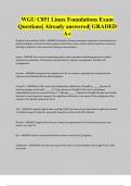 WGU C851 Linux Foundations Exam Questions&vert; Already answered&vert; GRADED A&plus;