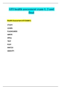 ATI health assessment exam 1&comma; 2 and final