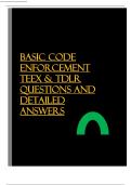 Basic Code Enforcement TEEX & TDLR questions and detailed answers
