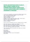 DAVIS ADVANTAGE EDGE 15&comma;16&comma;17&comma; SELF STUDY GUIDE CH 15&comma; CONNECTION CHECK QUESTIONS 15&comma;16&comma;17 QUESTIONS AND CORRECT ANSWERS A GRADED