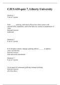 CJUS 610 QUIZ 7 -&lpar;3 Versions&rpar;&comma; CJUS 610 Leadership&comma; Ethics and Policing