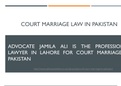 Seek Guidance of Court Marriage Law in Pakistan By Lawyers