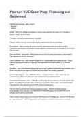 Pearson VUE Exam Prep&colon; Financing and Settlement Exam 2024&sol;2025 Questions With Completed & Verified Solutions&period;