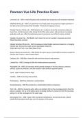 Pearson Vue Life Practice Exam 2024&sol;2025 Questions With Completed & Verified Solutions&period;