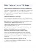 Maine Portion of Pearson VUE Retake Exam 2024&sol;2025 Questions With Completed & Verified Solutions&period;