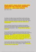 NCLEX SAFETY EXAM STUDY GUIDE WITH  QUESTIONS AND VERIFIED ANSWERS&period;  GRADED A&plus;&period; 2024&sol;2025 UPDATE&period; NEW&excl;&excl;&excl; NEW&excl;&excl;&excl; NEW&excl;&excl;&excl;