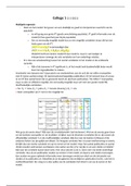 Collegeaantekeningen Statistiek III (PSBA2-12) college 1 t/m 5