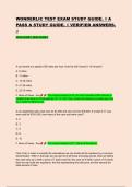 WONDERLIC TEST EXAM STUDY GUIDE&period; &sol;&sol; A  PASS A STUDY GUIDE&period; &sol;&sol; VERIFIED ANSWERS&period;  &sol;&sol; NEW EXAM&excl;&excl;&excl; NEW EXAM&excl;&excl;&excl;