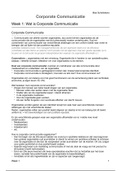 Aantekeningen hoorcolleges Corporate Communicatie | Uitgebreid