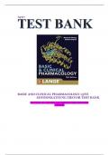 Test Bank for Basic and Clinical Pharmacology 15th Edition Katzung Trevor 2024&sol;2025