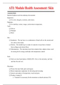 ATI&colon; Module Health Assessment&colon; Skin &vert; RATED 100&percnt;