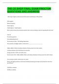 The CE Shop Final Exam Proctor