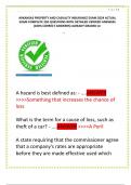 ARKANSAS PROPERTY AND CASUALTY INSURANCE EXAM 2024 ACTUAL  EXAM COMPLETE 250 QUESTIONS WITH DETAILED VERIFIED ANSWERS  &lpar;100&percnt; CORRECT ANSWERS&rpar; ALREADY GRADED A&plus; 