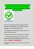 ATI 2019 FUNDAMENTALS PROCTORED EXAM  FINAL EXAM ACTUAL EXAM 177 CORRECT  QUESTIONS & VERIFIED ANSWERS UPDATED  2024 GRADED A&plus;