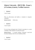 HSCO 506 Exam 1 &lpar;4 Versions&rpar;&comma; HSCO 506 Integration of Spirituality and Counseling
