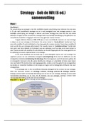 Samenvatting Strategy, ISBN: 9781473765856  Strategy