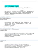 MN 553 FINAL EXAM ADVANCED PHARMACOLOGY&lpar;LATEST&rpar; WITH COMPLETE SOLUTION