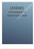 LDI2601 Assignment 2 &lpar;COMPLETE ANSWERS&rpar; Semester 2 2024