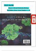 TEST BANK For Karp&rsquo;s Cell and Molecular Biology&comma; 9th edition by Iwasa & Marshall&comma; All Chapters 1 - 18 Complete&comma; Verified Latest Edition ISBN&colon; 9781119598244