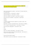 US Army Explosives Safety Familiarization &lpar;AMMO-63&rpar; Questions And Verified Answers&period;