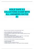 AGILE SAFES EXAMS&period; WITH ALL ANSWERS RATED A&plus;&period;ALL IN ABUNDLE