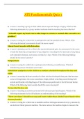 RNSG 2360 ATI Fundamentals Quiz&lowbar;1 &lbrace;2020&rcub; &vert; ATI Fundamentals Quiz&lowbar;1 &lowbar; Graded A