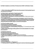 Certified Compliance and Ethics Professional &lpar;CCEP&rpar; Certification Study Resources