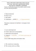 NEW UPDATED CFRN PRACTICE EXAM &lpar;ACTUAL 2024-2025&rpar; QUESTIONS WITH  DETAILED VERIFIED ANSWERS