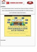 Test Bank for Accounting Information Systems&comma; 1st Edition by Arline A&period; Savage