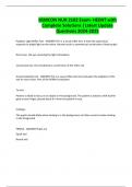 BSMCON NUR 2102 Exam- HEENT with Complete Solutions &vert;Latest Update Questions 2024-2025