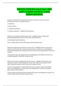 BSMCON NUR2102 Actual Exam 2024 &vert;with Complete Solutions &vert;Latest Update Questions