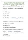 NEW CUMULATIVE EXAM&comma; CHEMISTRY FINAL  EXAM &lpar;ACTUAL 2024-2025&rpar; QUESTIONS WITH  DETAILED 100&percnt; CORRECT ANSWERS ALREADY  GRADED A&plus;