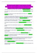 Massachusetts MAP Certification Pretest ACTUAL EXAM WITH CORRECT QUESTIONS AND VERIFIED ANSWERS LATEST UPDATE  ALREADY GRADED A&plus; GUARANTEED PASS&excl;&excl;